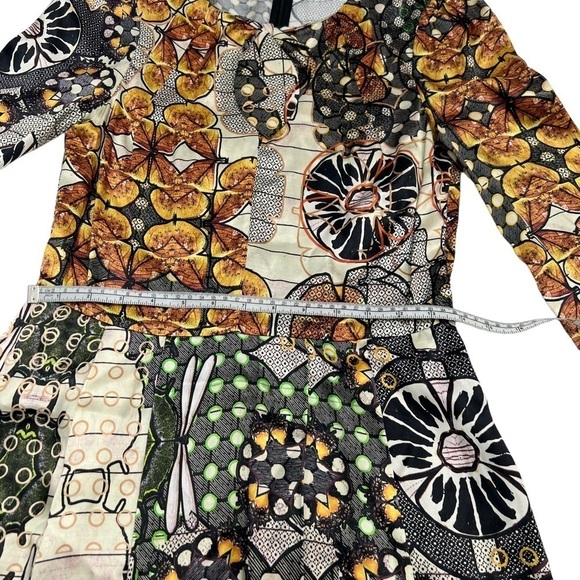 & Other Stories African Mood Dress Multicolour A-Line 3/4 Sleeve Size Small - 6 - Picture 11 of 15